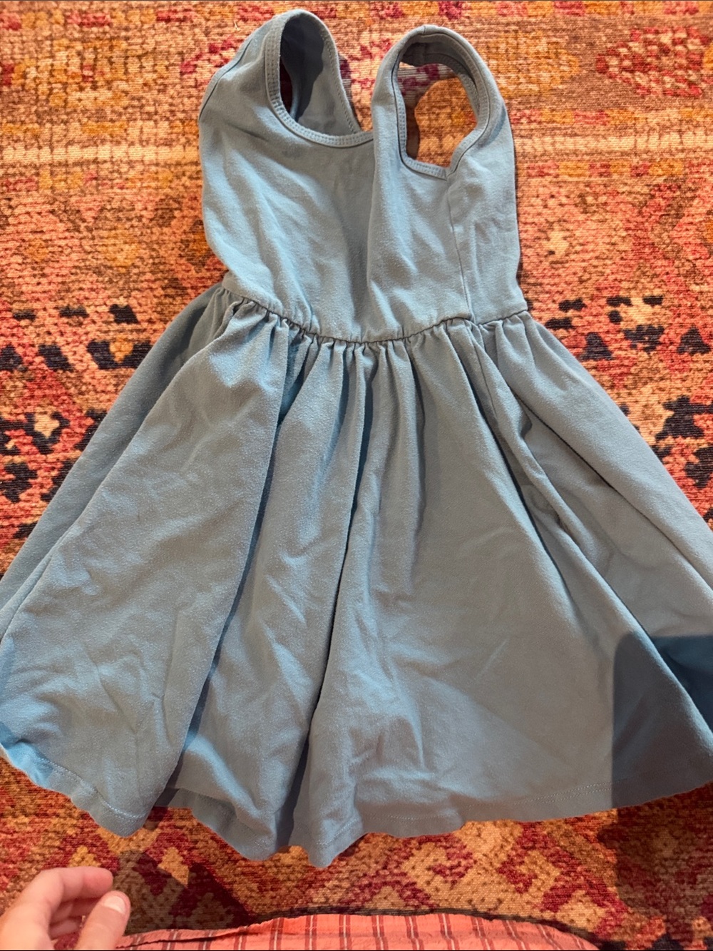 Alice and Ames Classic Blue Sleeveless Twirl Dress for Girls